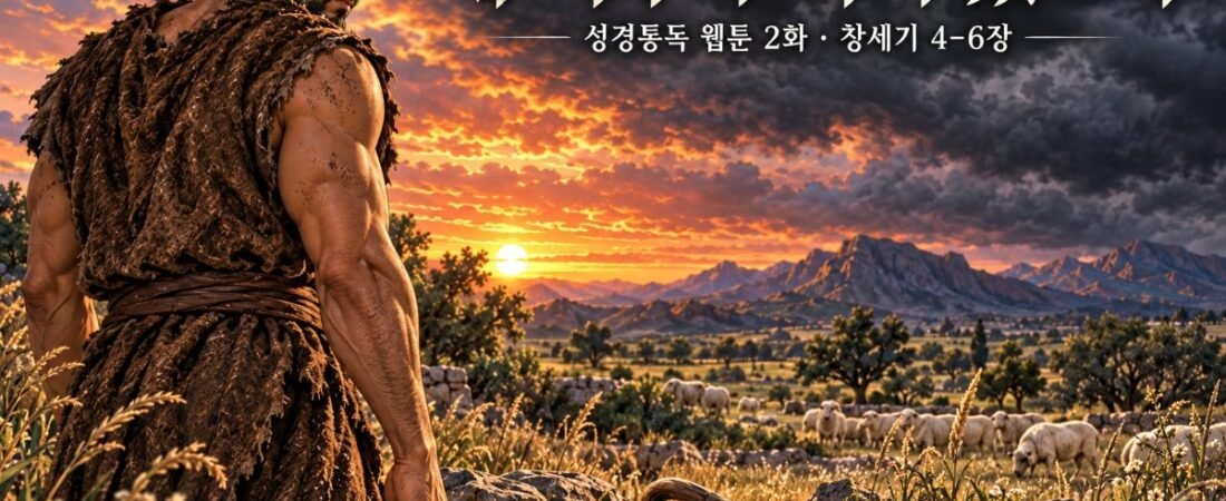 성경통독 웹툰 2화 — 창세기 4–6장 · 네 아우가 어디 있느냐